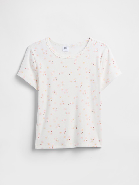 Kids Ribbed Crewneck T-Shirt
