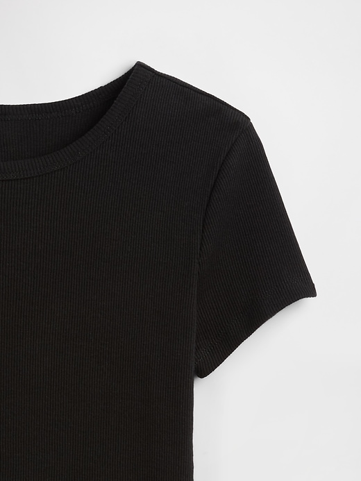 Image number 3 showing, Kids Ribbed Crewneck T-Shirt