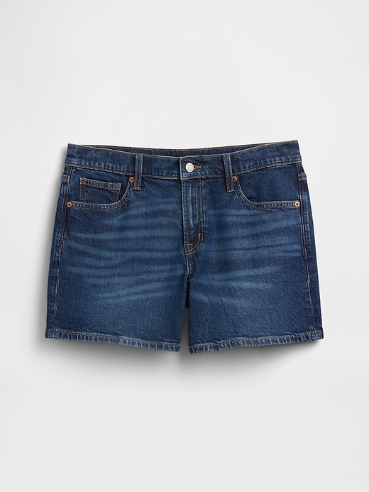 Image number 5 showing, 5" Mid Rise Soft Denim Shorts