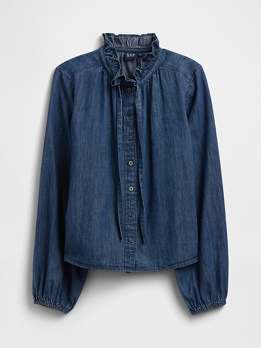 Image number 5 showing, Relaxed Denim Top