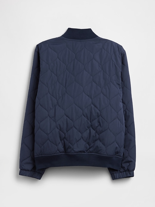 Image number 2 showing, Kids Quilted Bomber Jacket