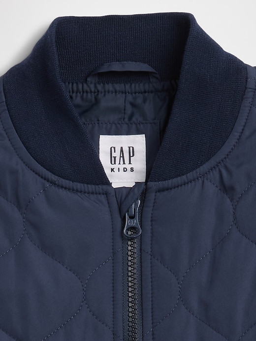 Image number 3 showing, Kids Quilted Bomber Jacket
