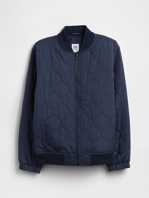 Image number 1 showing, Kids Quilted Bomber Jacket