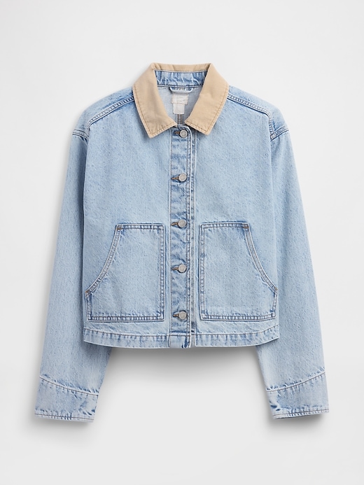 Image number 5 showing, Relaxed Denim Utility Jacket