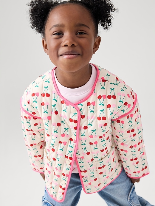 Image number 4 showing, babyGap Print Quilted Jacket