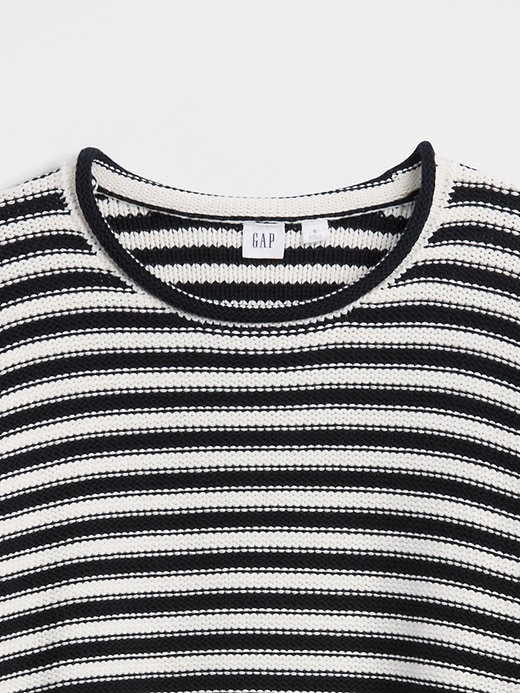 Image number 4 showing, Relaxed Stripe Rollneck Sweater