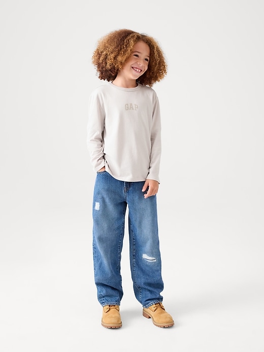 Image number 4 showing, Kids Distressed Soft Relaxed Jeans
