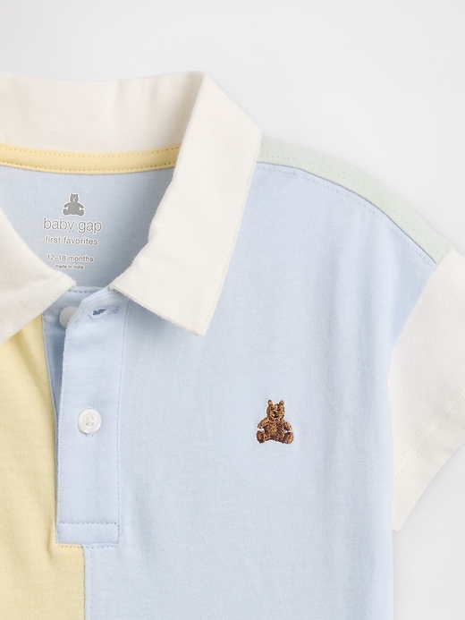 Image number 3 showing, Baby Brannan Bear Polo Romper