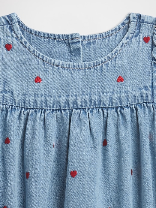 Image number 3 showing, Baby Denim Romper