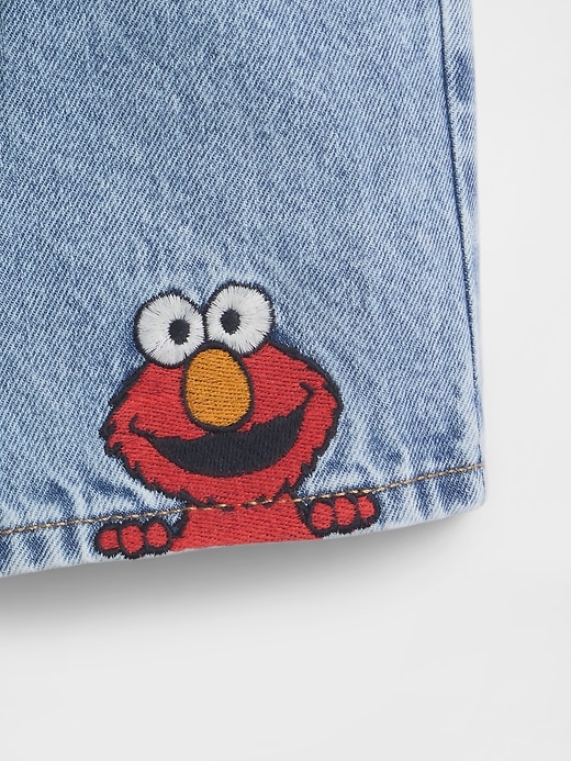 Image number 3 showing, babyGap | Sesame Street Relaxed Pull-On Denim Shorts