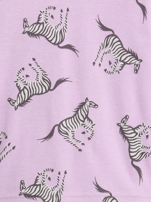 Image number 3 showing, babyGap 100% Organic Cotton Zebra PJ Set