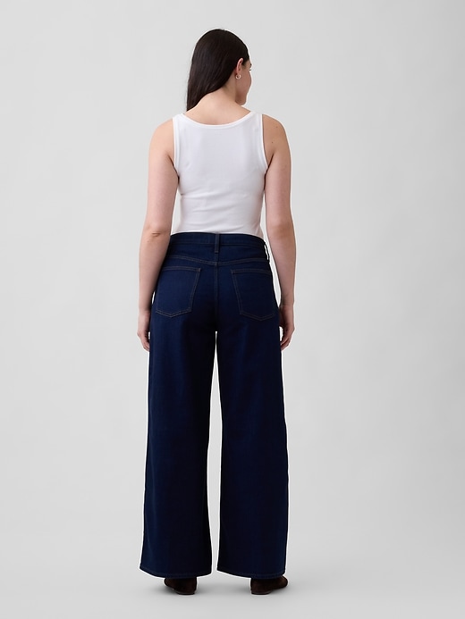 Image number 6 showing, Mid Rise Wide-Leg Jeans