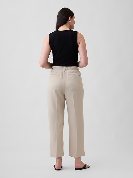 Image number 6 showing, 100% Recycled Easy Straight Crop Trousers