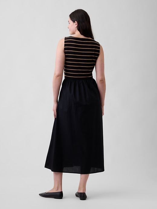 Image number 5 showing, Sleeveless Boatneck Midi Dress