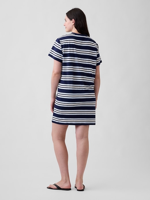 Image number 5 showing, Relaxed Stripe Mini T-Shirt Dress