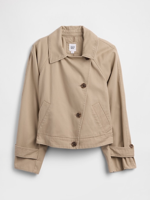 Image number 5 showing, Relaxed Cropped Trench Coat