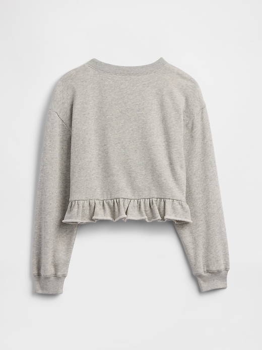 Image number 2 showing, Kids Relaxed French Terry Peplum Sweatshirt