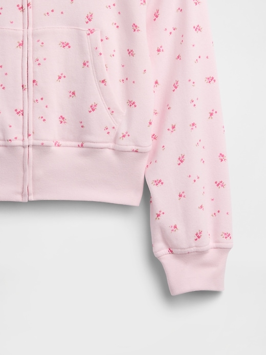 Image number 3 showing, Kids Relaxed Print French Terry Zip Hoodie