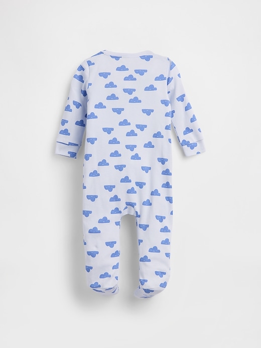 Image number 2 showing, Baby Print Two-Way Zip One-Piece