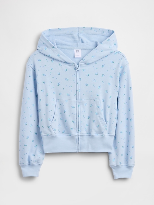 Image number 1 showing, Kids Relaxed Print French Terry Zip Hoodie