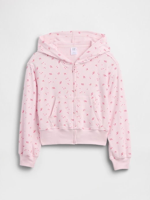 Image number 1 showing, Kids Relaxed Print French Terry Zip Hoodie