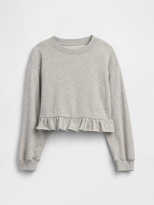 Image number 1 showing, Kids Relaxed French Terry Peplum Sweatshirt