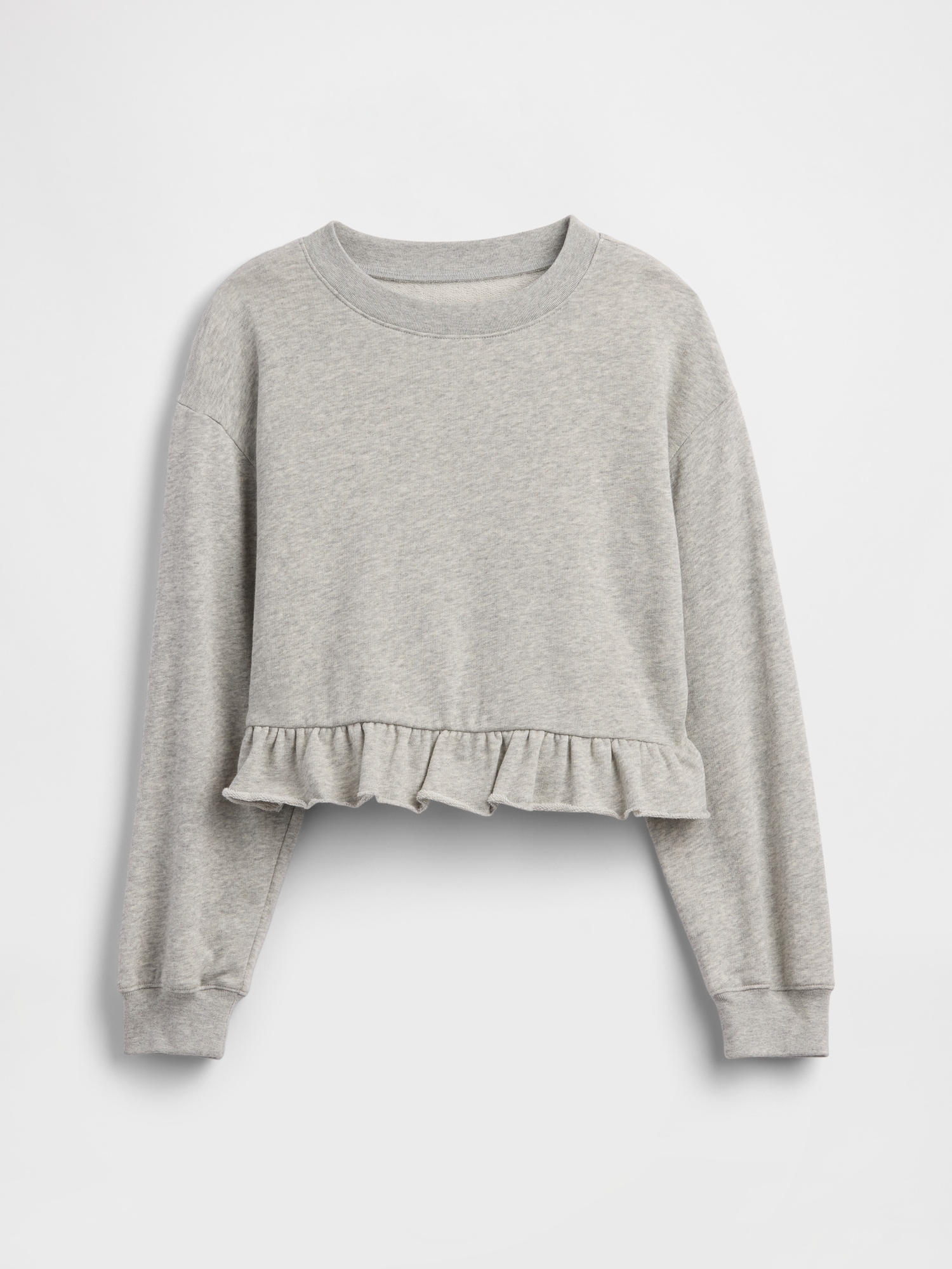 Kids Relaxed French Terry Peplum Sweatshirt