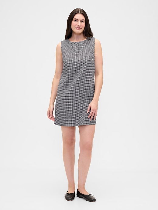 Image number 4 showing, Linen-Blend Apron Mini Dress