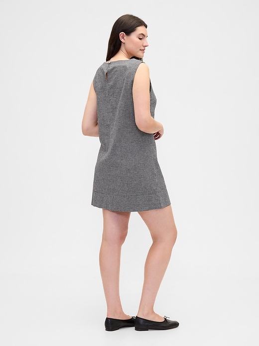 Image number 5 showing, Linen-Blend Apron Mini Dress