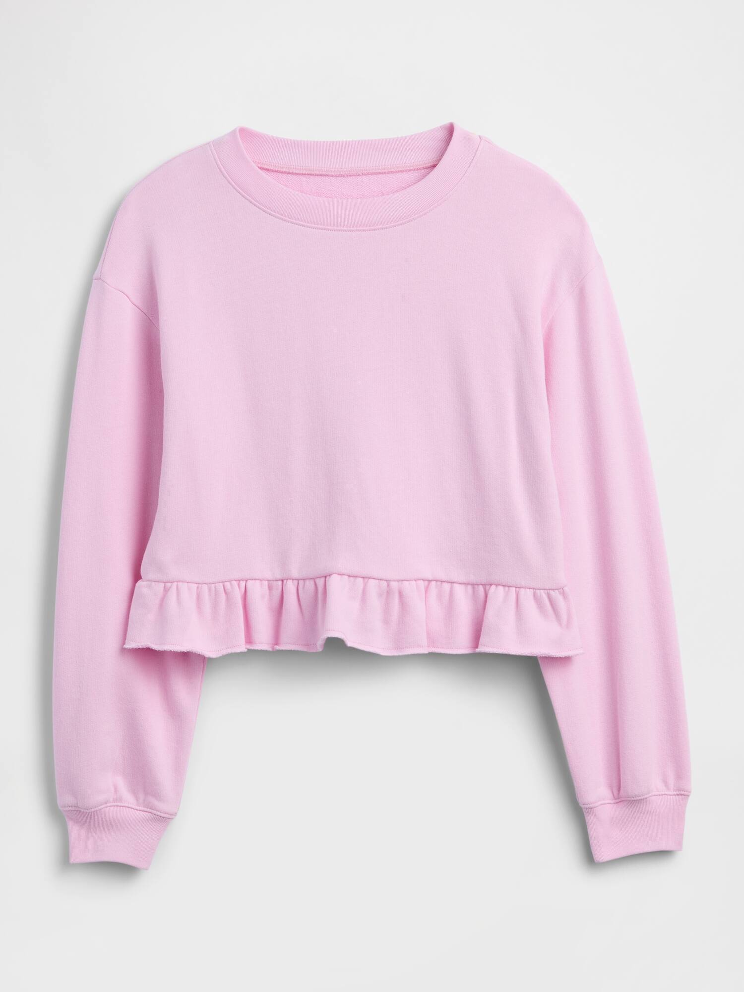 Kids Relaxed French Terry Peplum Sweatshirt