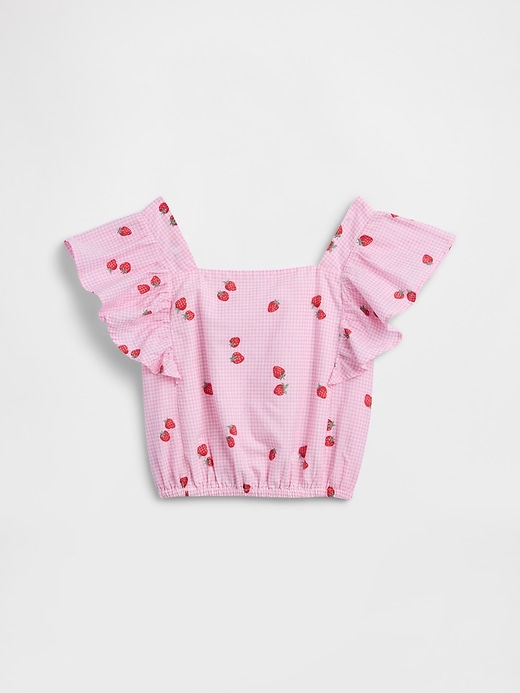 Image number 1 showing, Kids Flutter Sleeve Top