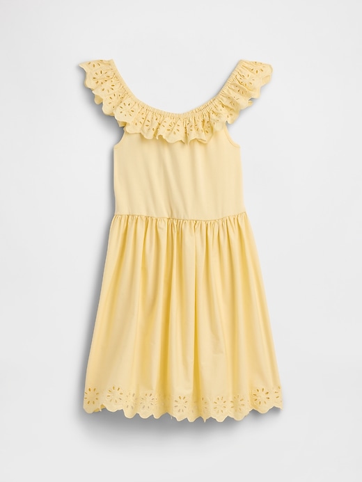 Image number 2 showing, Kids Eyelet Ruffle Dress