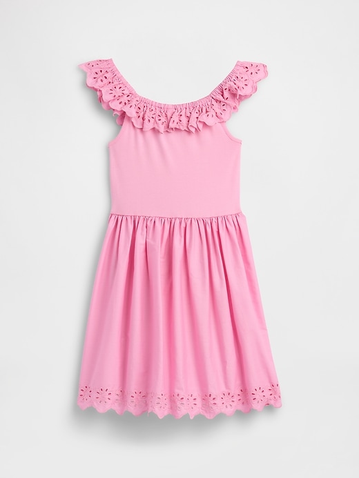Image number 2 showing, Kids Eyelet Ruffle Dress