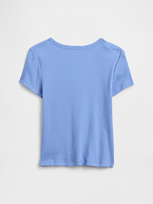 Image number 2 showing, Kids Ribbed Crewneck T-Shirt