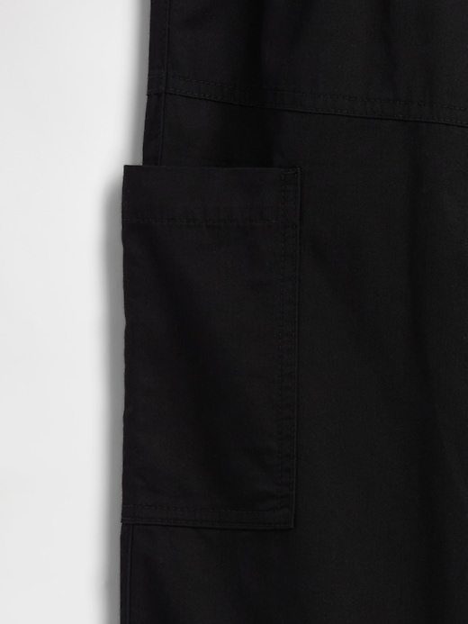 Image number 3 showing, Kids Pull-On Relaxed Denim Cargo Pants