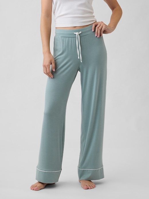 Image number 3 showing, Modal Wide-Leg PJ Pants