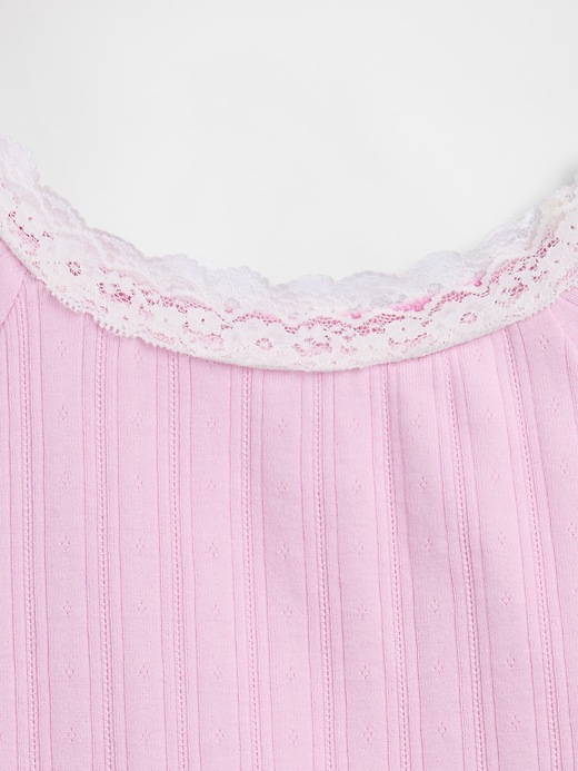 Image number 3 showing, Kids Lace-Trim Baby T-Shirt