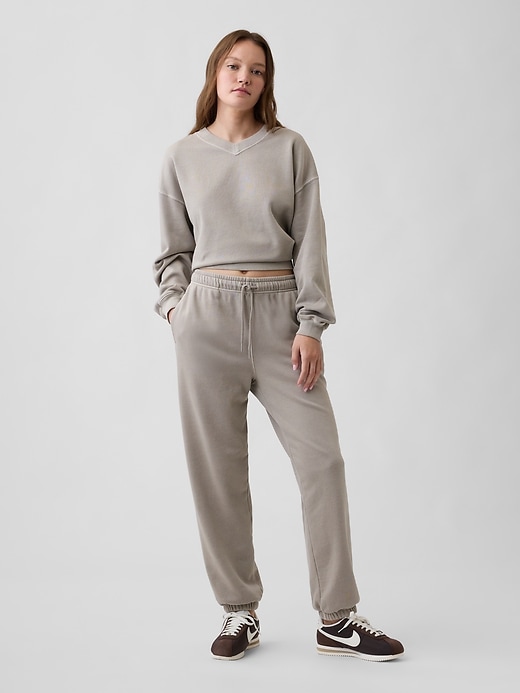 Image number 3 showing, Oversized Wedge V-Neck Sweatshirt