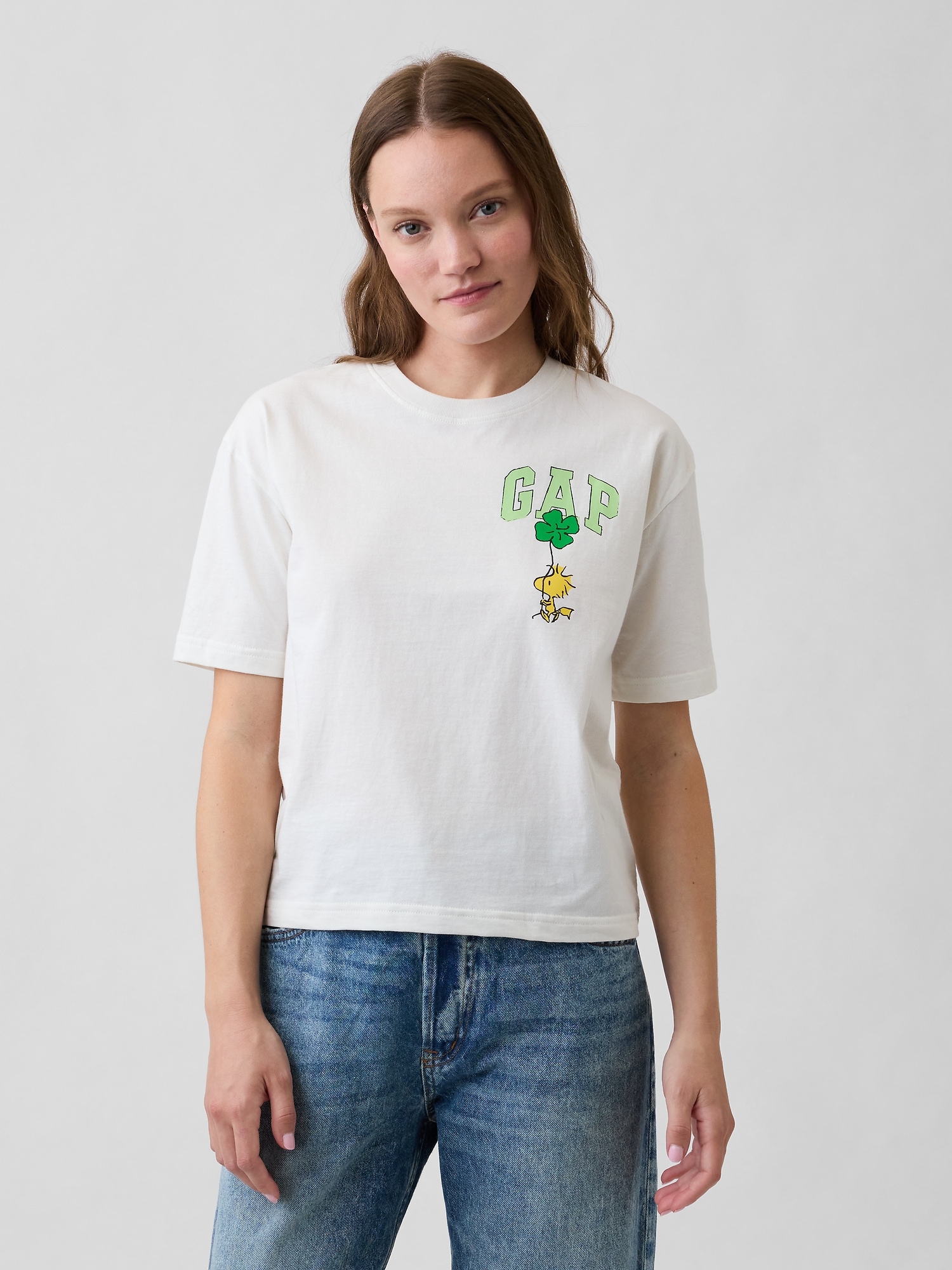 Peanuts Oversized Crewneck T-Shirt