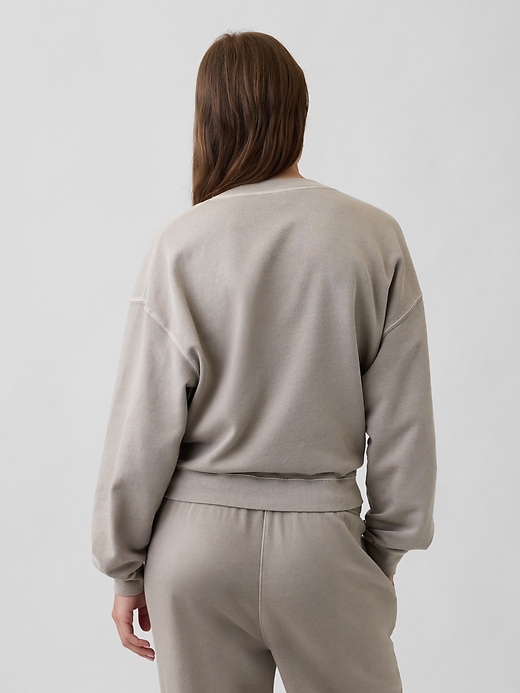 Image number 2 showing, Oversized Wedge V-Neck Sweatshirt