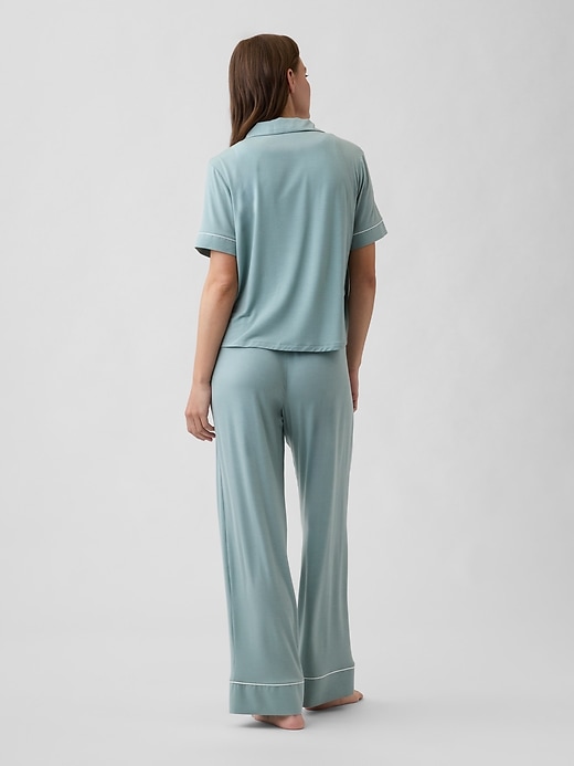 Image number 2 showing, Modal Wide-Leg PJ Pants