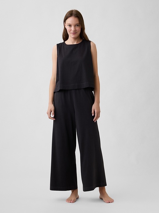 Image number 3 showing, Crewneck PJ Shell Tank Top