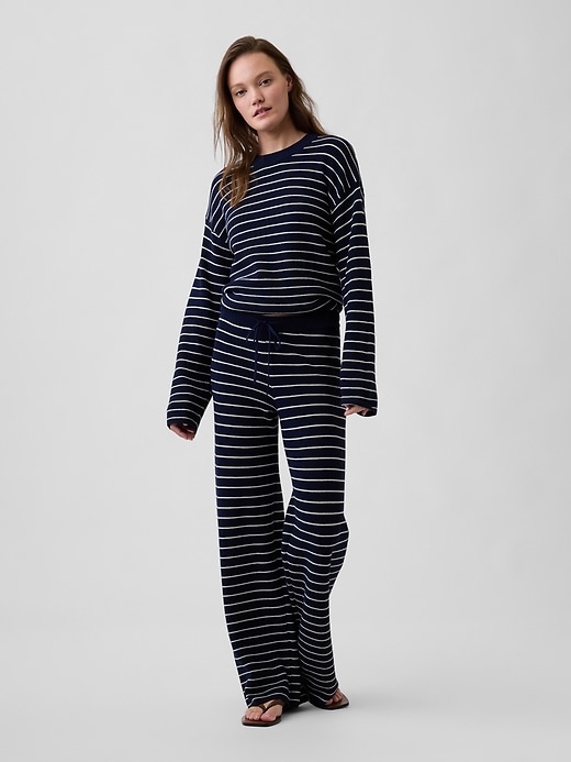 Image number 3 showing, Relaxed Shaker-Stitch Crewneck Sweater