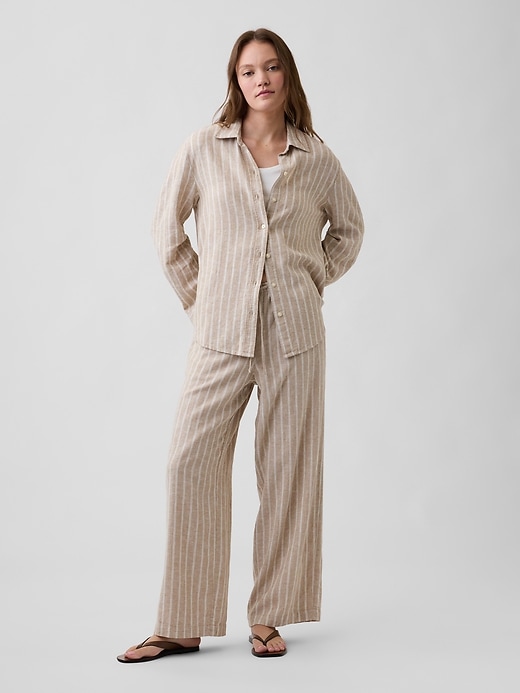 Image number 3 showing, Linen-Blend Easy Shirt