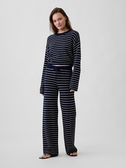 Image number 1 showing, Relaxed Shaker-Stitch Sweater Pants