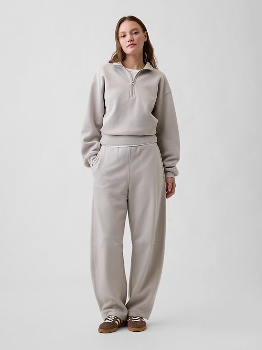 Image number 3 showing, Oversized Fleece Half-Zip Sweatshirt