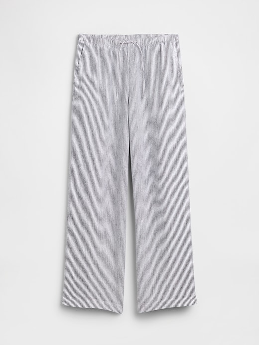 Image number 5 showing, Relaxed Linen-Blend Wide-Leg Pants