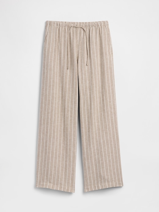 Image number 5 showing, Relaxed Linen-Blend Wide-Leg Pants