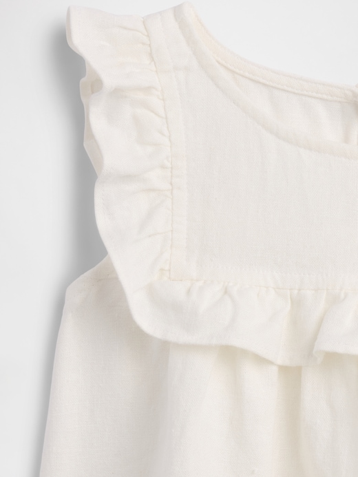 Image number 3 showing, babyGap Linen-Blend Ruffle Top