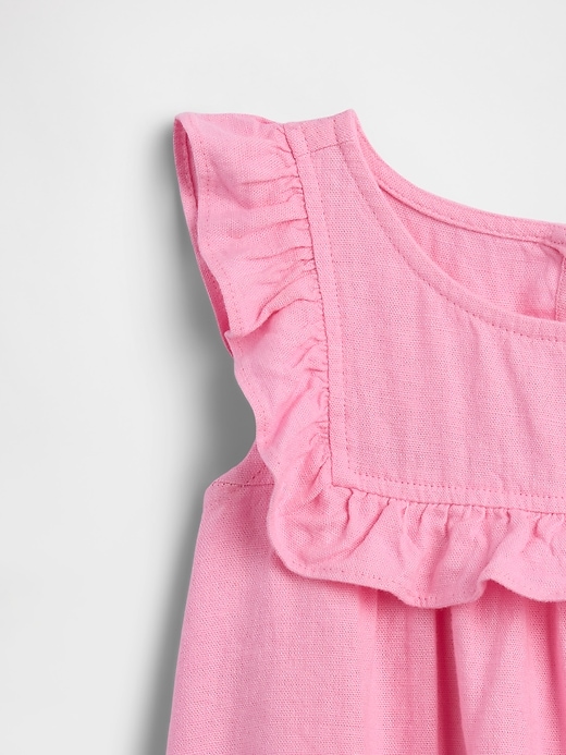 Image number 3 showing, babyGap Linen-Blend Ruffle Top
